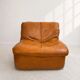 Modular armchair in cognac colour, France, 1970s.