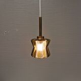 Lampe suspendue suédoise par Carl Fagerlund pour la verrerie Orrefors, années 1970.