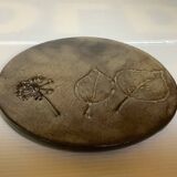 Brown ceramic trivet