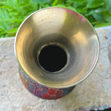 Vase cloisonné style Indien