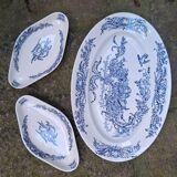 Service set in SG porcelain, Louis XV model.