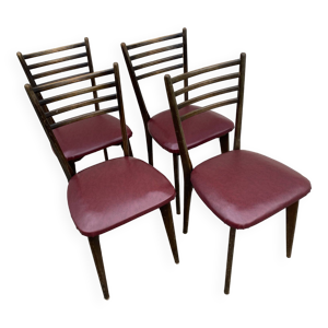 suite de 4 chaises 1960 - scandinave