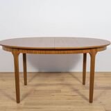 Mid-century extendable oval teak dining table from McIntosh, UK