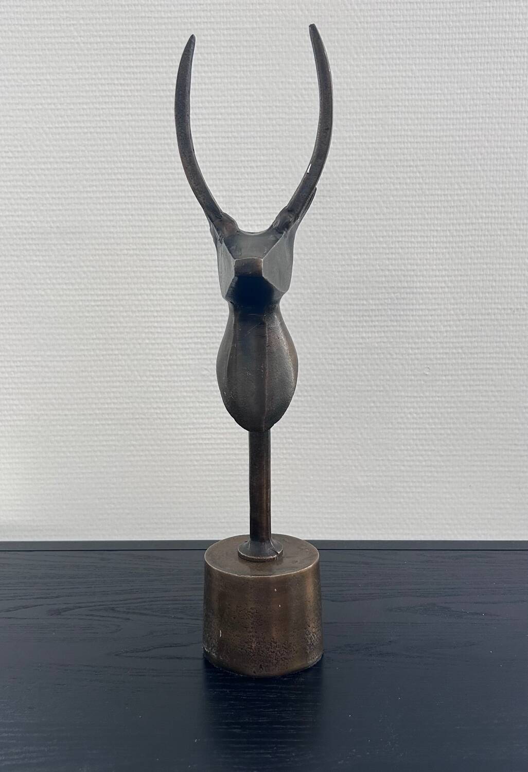 Stylized bovine trophy