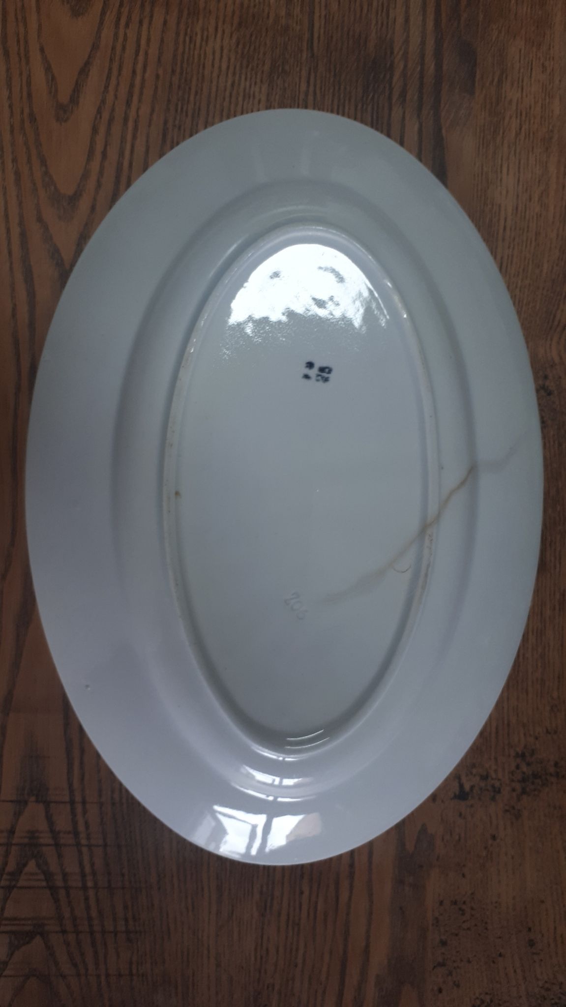 Série de plats Badonviller Fleurs bleues