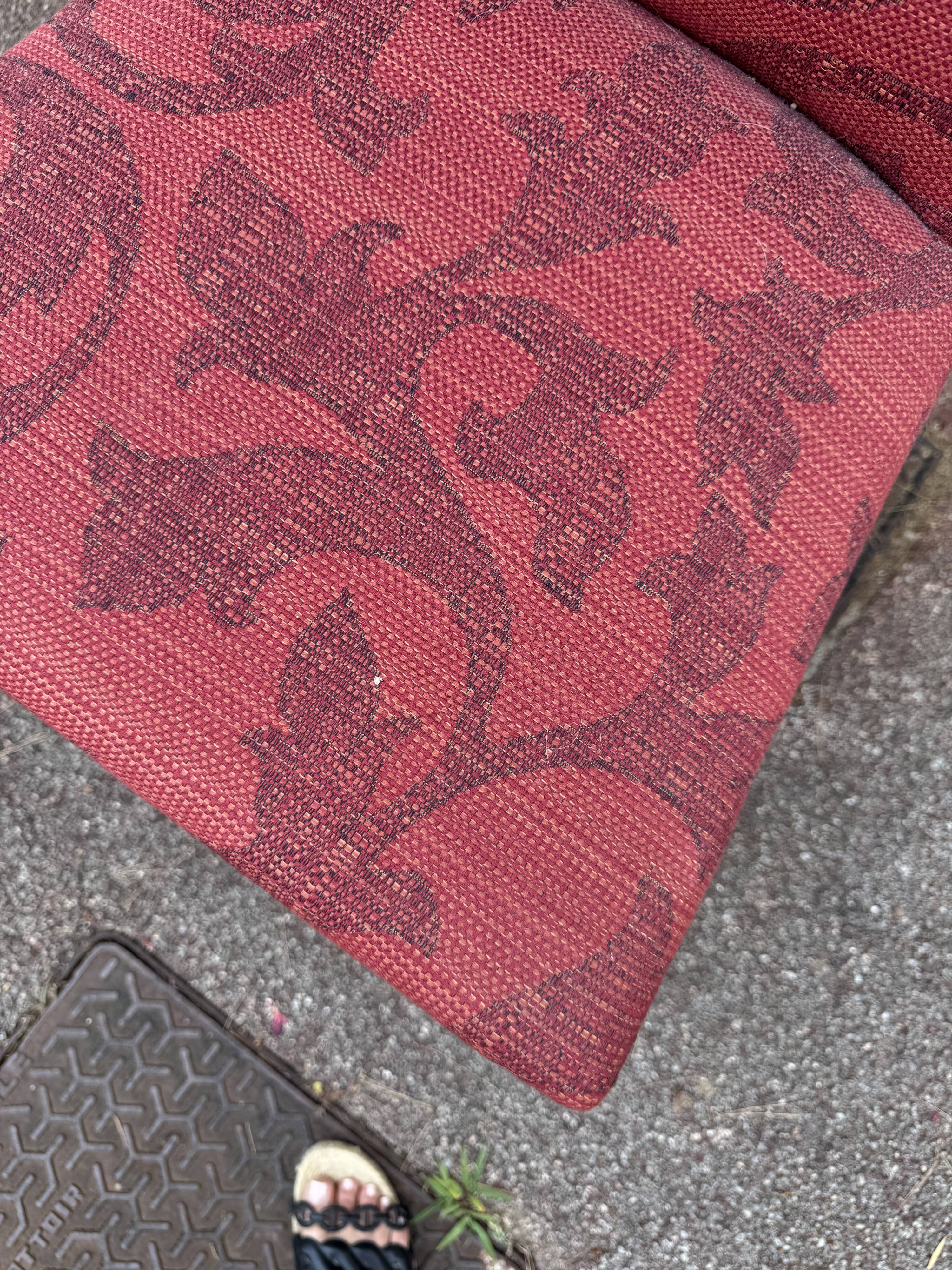 Louis XIII style red chairs