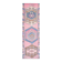 1970s Vintage Turkish Oushak Handmade Wool Cotton Pink Runner Rug 89x299