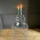 Pair of aluminum candlesticks