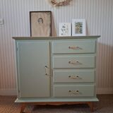 Chest of drawers, sideboard in painted wood
