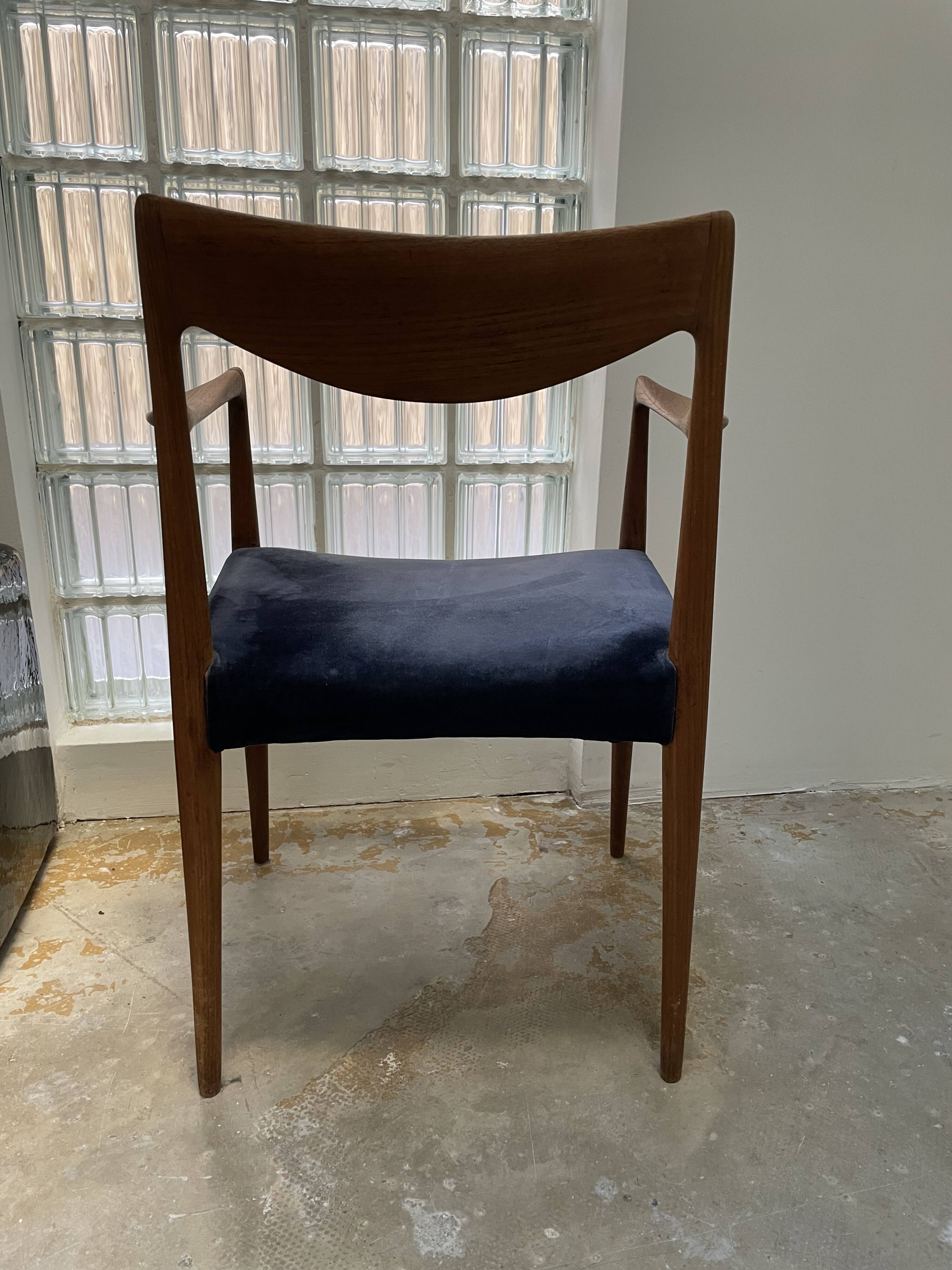 Fauteuils de Salle à Manger Modèle 56 en Teck par Niels O.Møller, 1960
