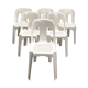 6 plastic "Monobloc" chairs by Henry Massonnet for Stamp.