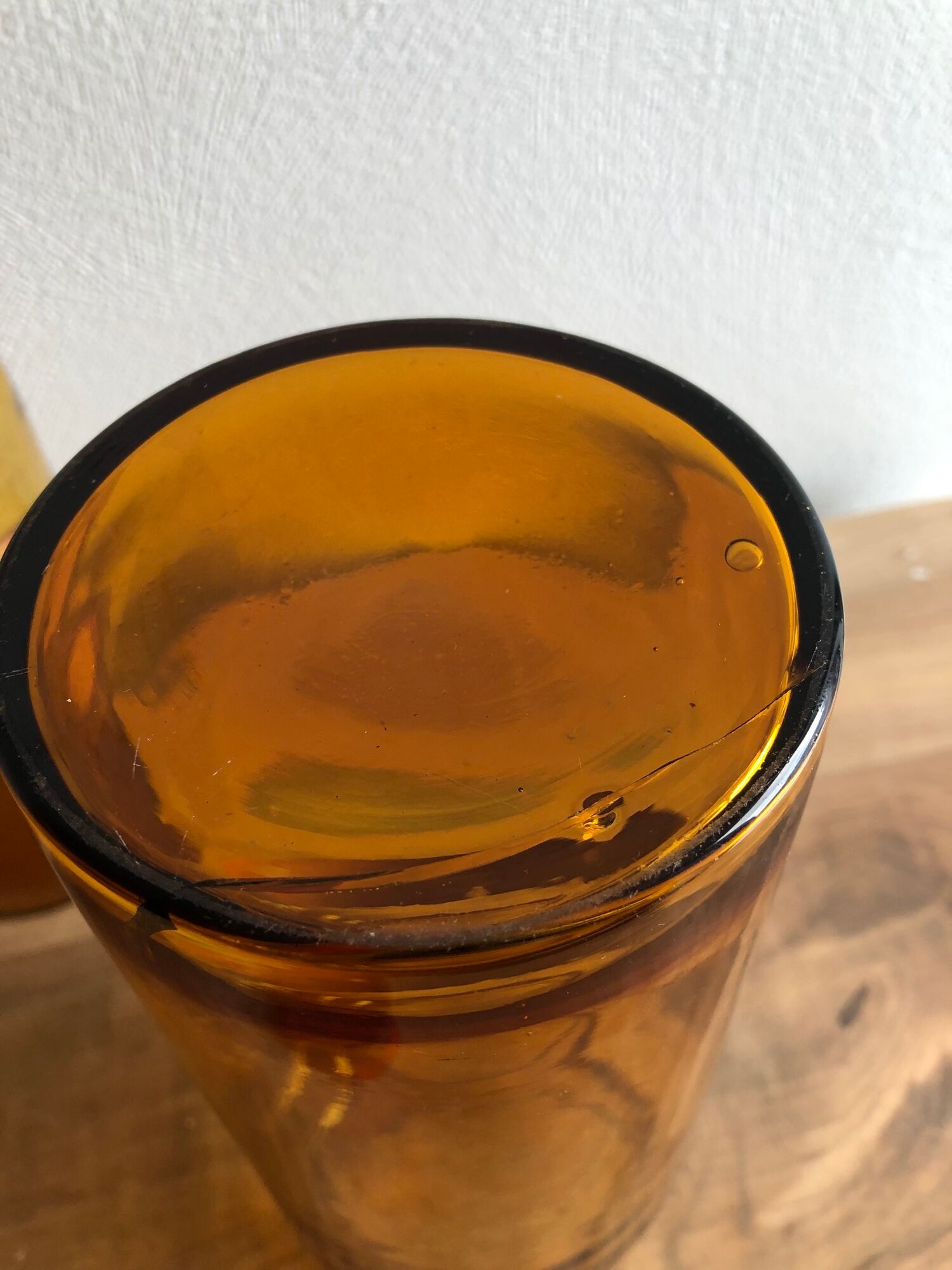 Jar "Lamium Album" brown glass