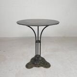 Art Deco bistro table, garden table on cast iron base