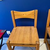 Set of solid wood chairs