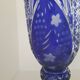Vase bleu cristallery of lorraine - large model