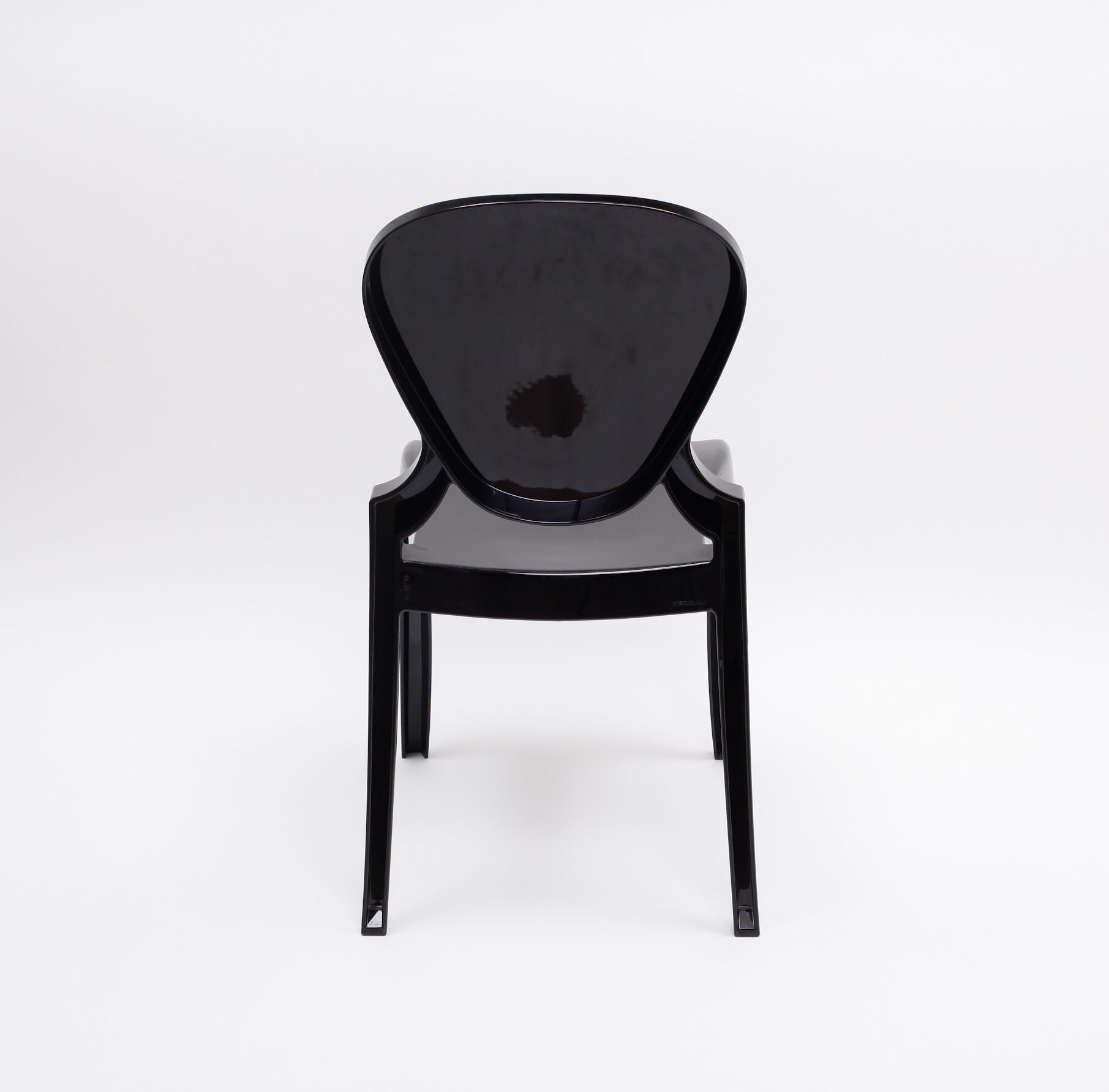 Set of 4 black chairs design Queen by Claudio Dondoli and Marco Pocci