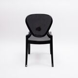 Set of 4 black chairs design Queen by Claudio Dondoli and Marco Pocci