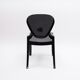 Ensemble de 4 chaises noires design Queen de Claudio Dondoli et Marco Pocci