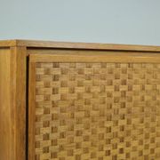 Buffet rio allemand vintage en palissandre, finition tissée, leo bub, 19