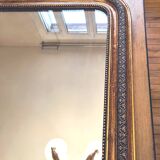 Antique large Louis Philippe mirror, decorated with gilt leaf - "Claude"
