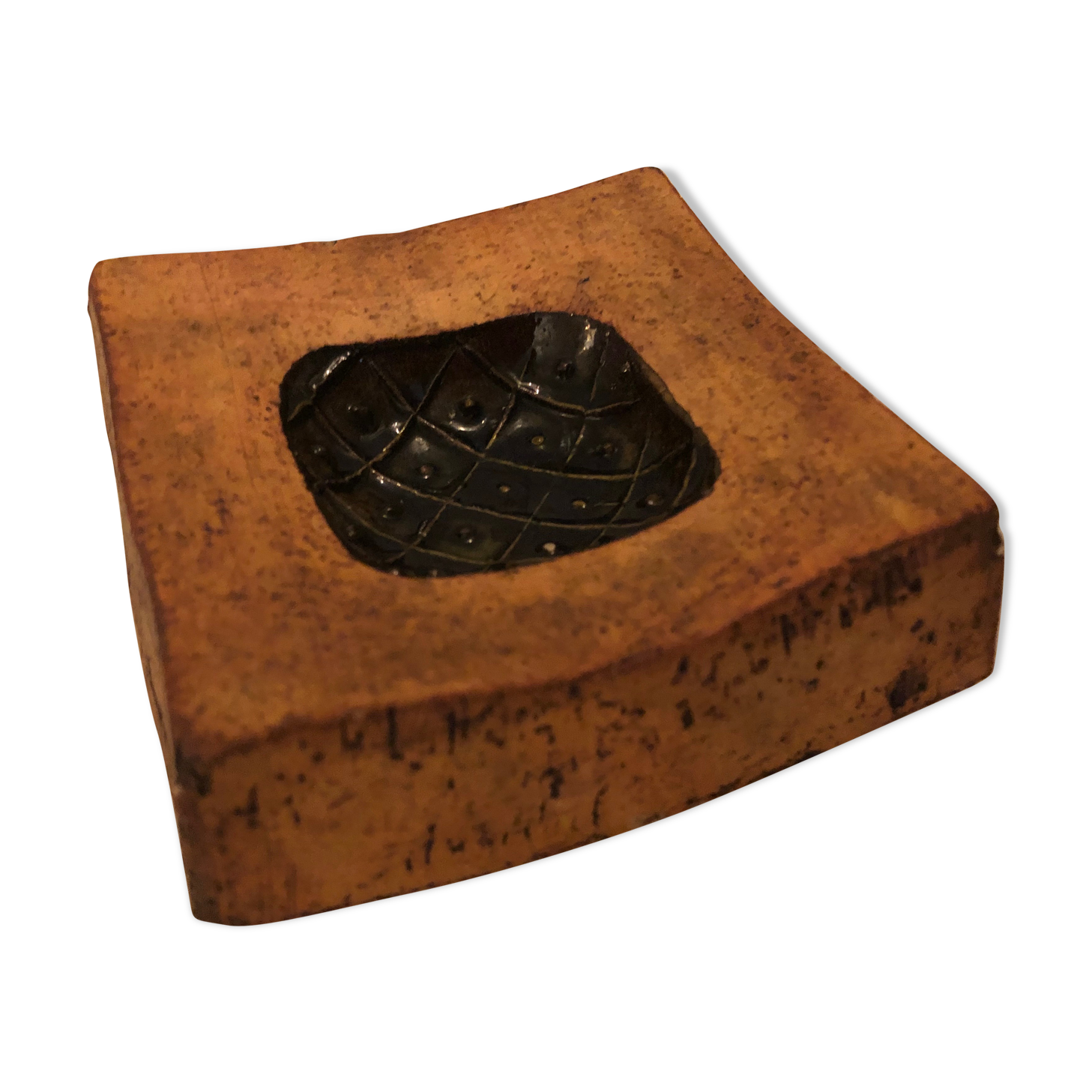 Empty ceramic pocket of Roger Capron . Vallauris circa 1960