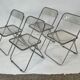 Giancarlo piretti plia lucite folding chairs for castelli