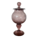 Purple bubble glass candy box – Biot style – hand-blown glass