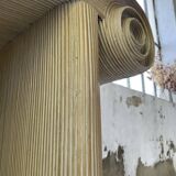 70s tropicalist rattan console