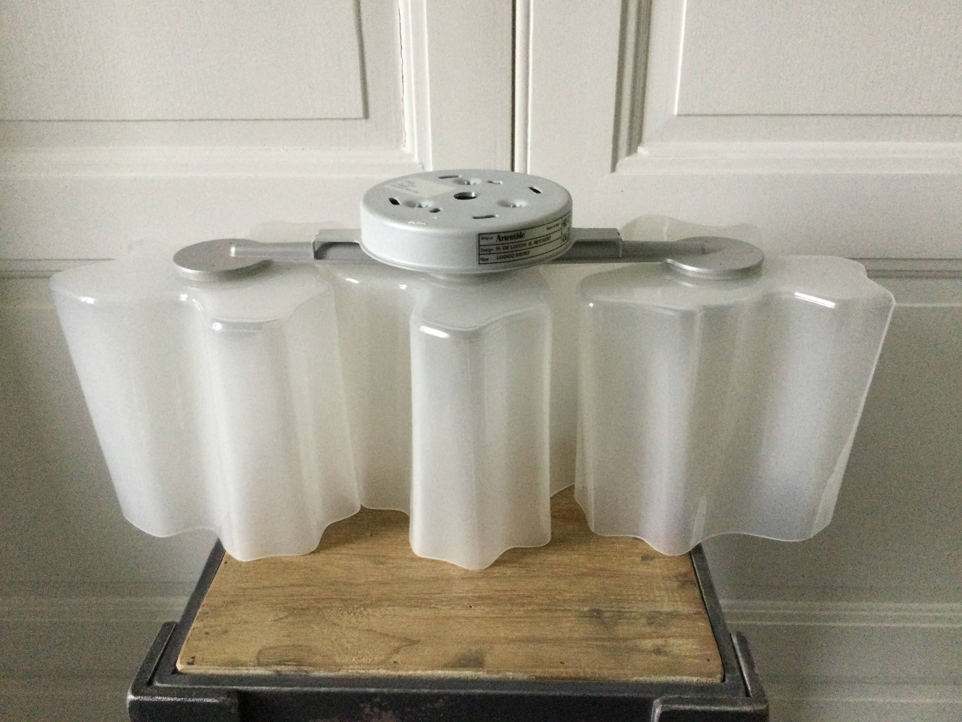 Artemide Logico micro 3-glass ceiling light