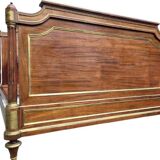 Napoleon bed in mahogany and gilded brass, Empire style