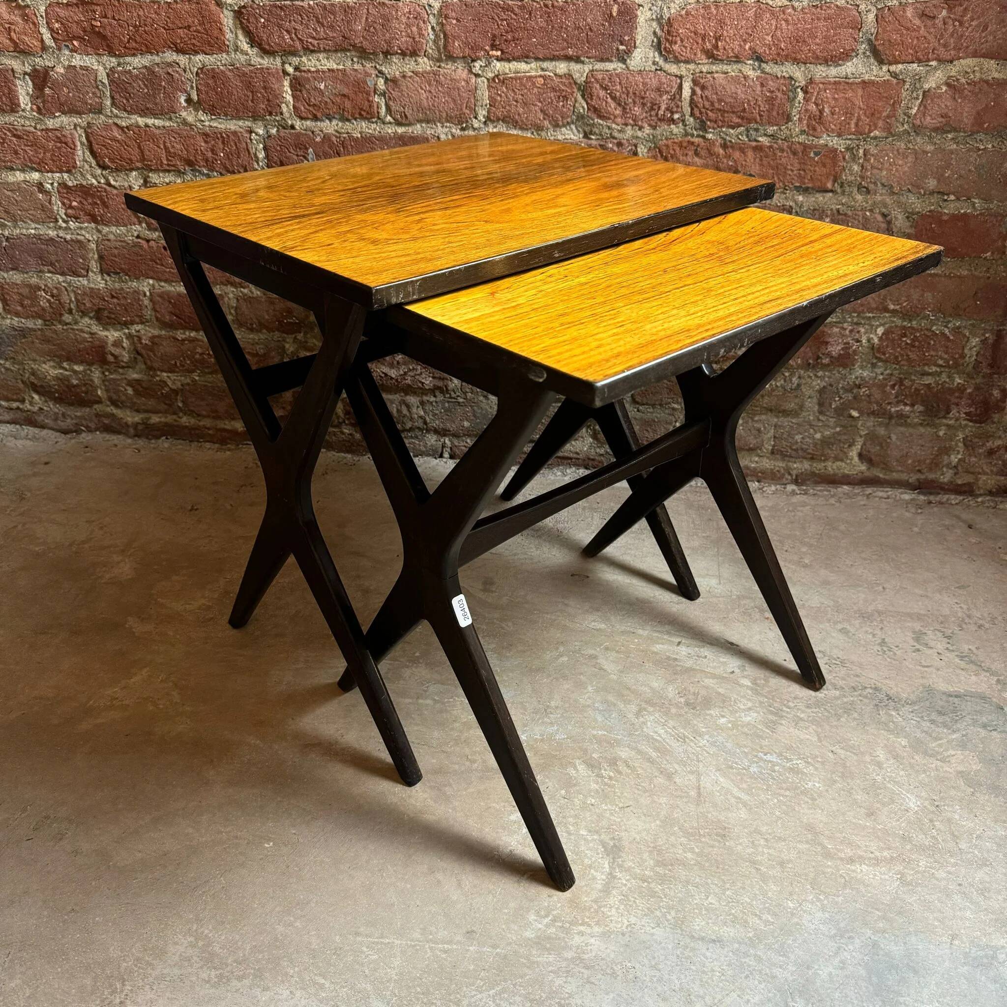 Nesting tables in rosewood, Denmark 1960