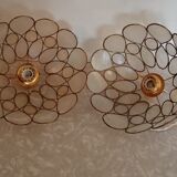 Pair of mother-of-pearl suspensions