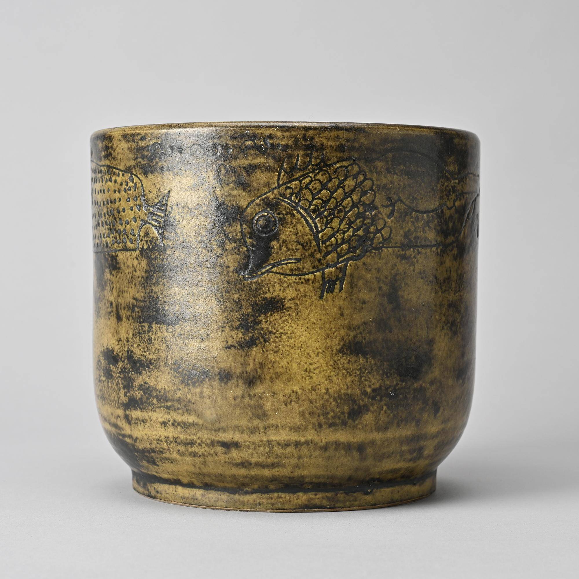 Fish and Mermaid Cache-Pot by Jacques Blin, circa 1960