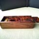 Domino set in its thuya burl box