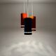Unique Enameled Cascading Chandelier