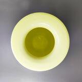 1960s yellow vase by dogi in murano glass. made in italy
