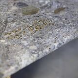 Table basse en travertin terrazzo, 1970