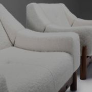 Pair of rosewood lounge chairs by Móveis Cimo, Brazil 1950s