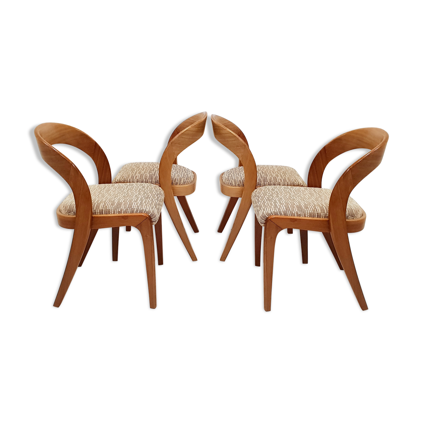 Suite of 4 gondola chairs for Baumann