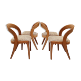Suite de 4 chaises gondole pour Baumann