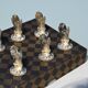 6 silver-plated menu holders A British production