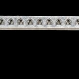 Neo-Gothic stone fireplace