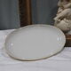 Small oval porcelain dish fürstenberg cream golden edging