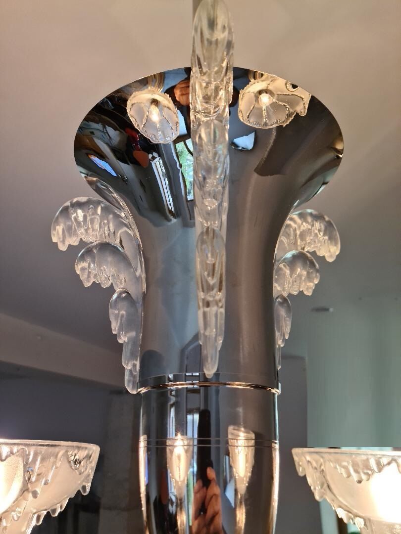 Ezan art deco chandelier with 4 arms of light