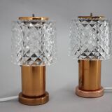 Pair of Table Lamps in Copper by Kamenicky Senov, Czechoslovakia