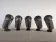 Series of 5 spot wall lights by R.J Caillette for Parscot, France circa 1960.