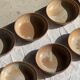 11 assiettes creuses artisanales vintage en grès mat