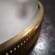 Plafonnier 3 feux ancien verre ciselé holophane vintage 1960/70 ø 31 cm tbe