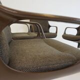 Set of 5 Chromcraft office armchairs