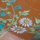 Large old clay/terracotta dish with Japanese Art Nouveau enamel